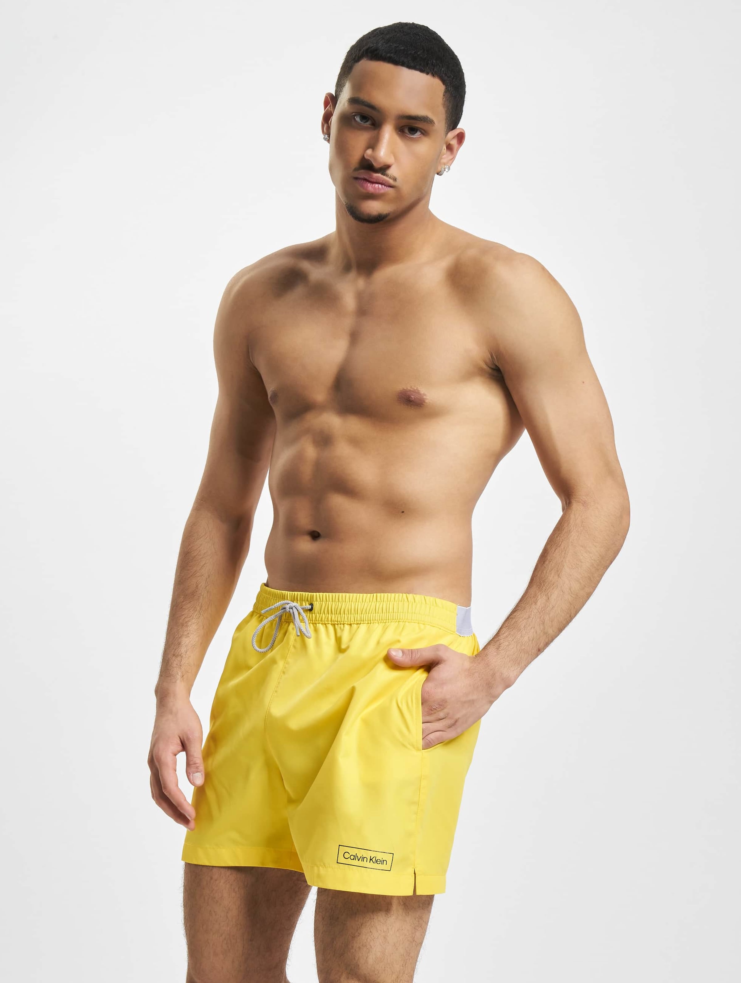 Calvin klein yellow swim shorts sale