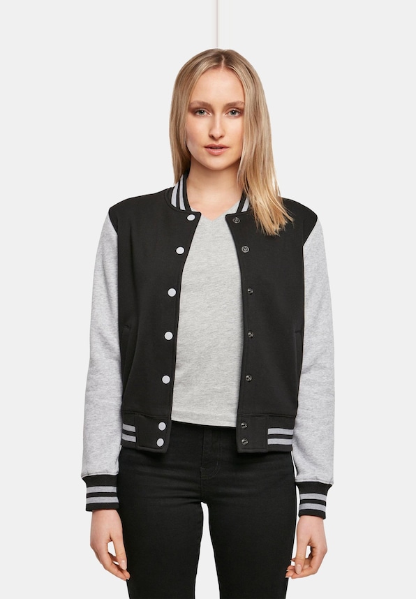 Ladies Sweat College Jacket-2