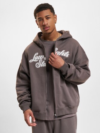 Low Lights Studios Shutter Zip Hoodie washed grey