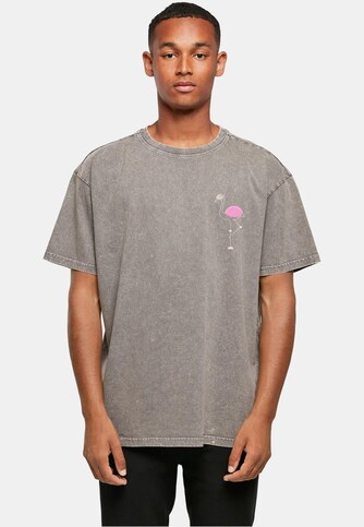 Flamingo Acid Washed Heavy Oversized Tee