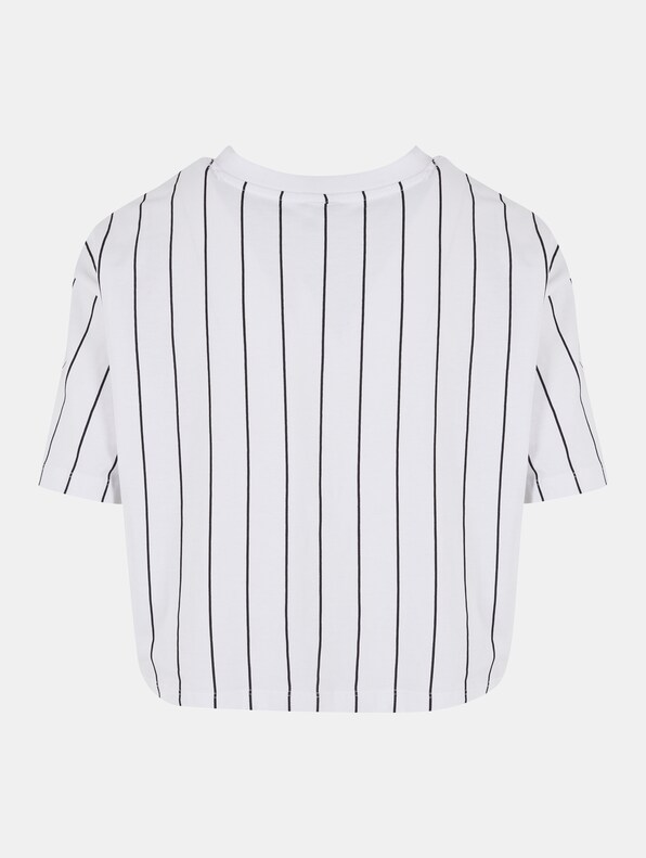 Small Signature Essential Pinstripe Crop -4