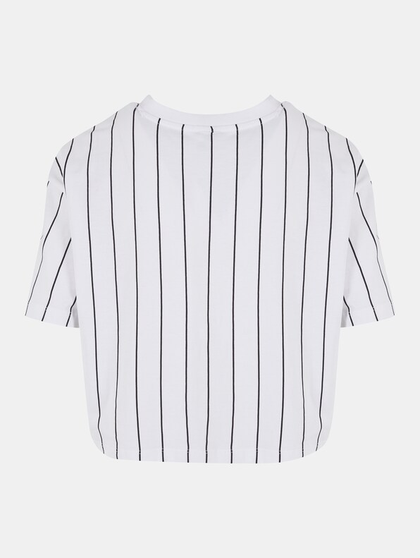 Small Signature Essential Pinstripe Crop -4