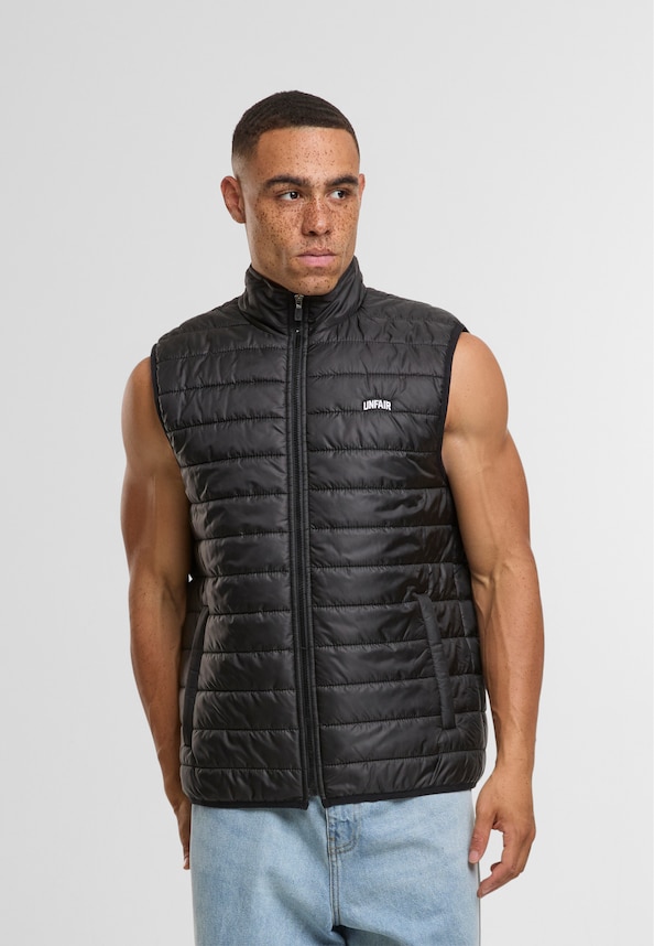 Curved Quilted Vest-0