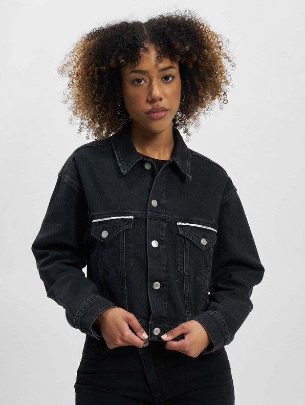 Calvin Klein Piping Detail Denim Jacket-2