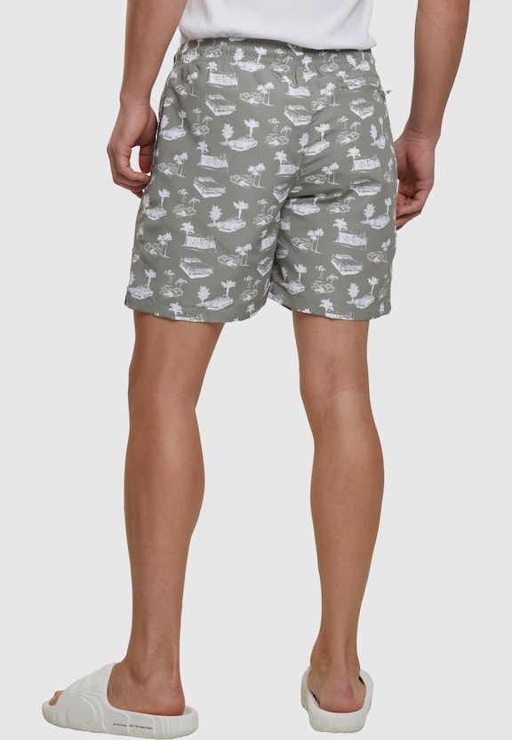 Pattern Swim Shorts-1