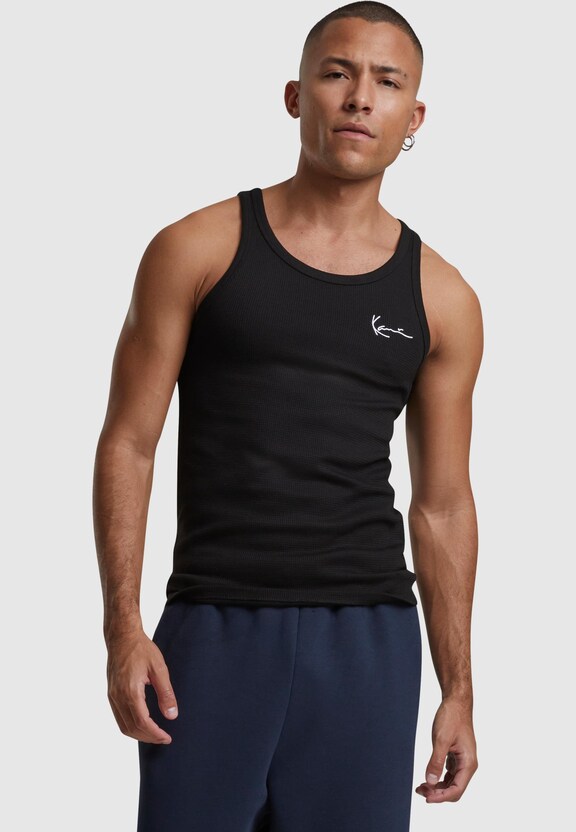 KM242-043-3 Karl Kani Chest Signature Essential Waffle Tanktop 2 Pack-1