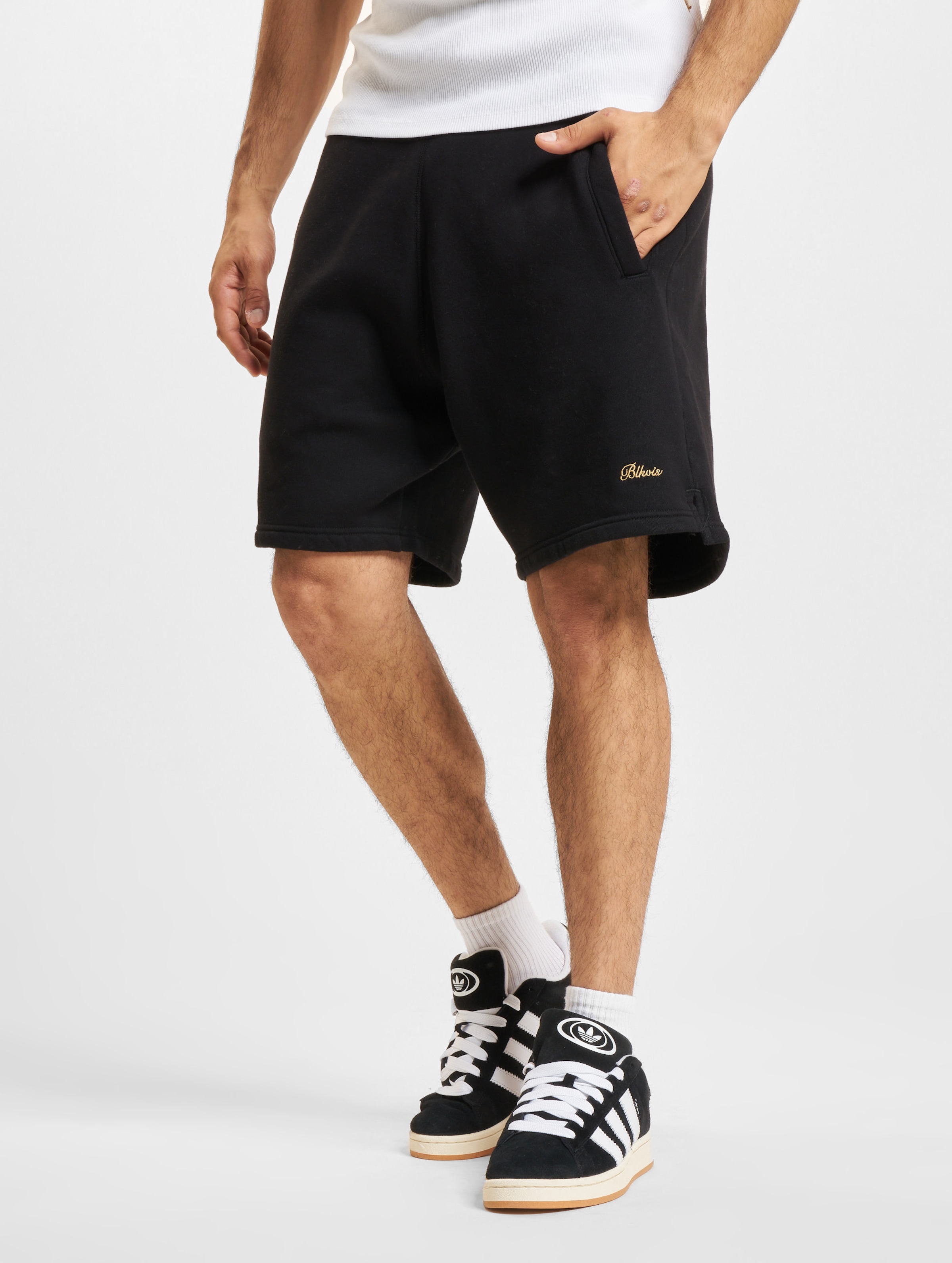 BLKVIS Script Sweatshorts Männer,Unisex op kleur zwart, Maat S