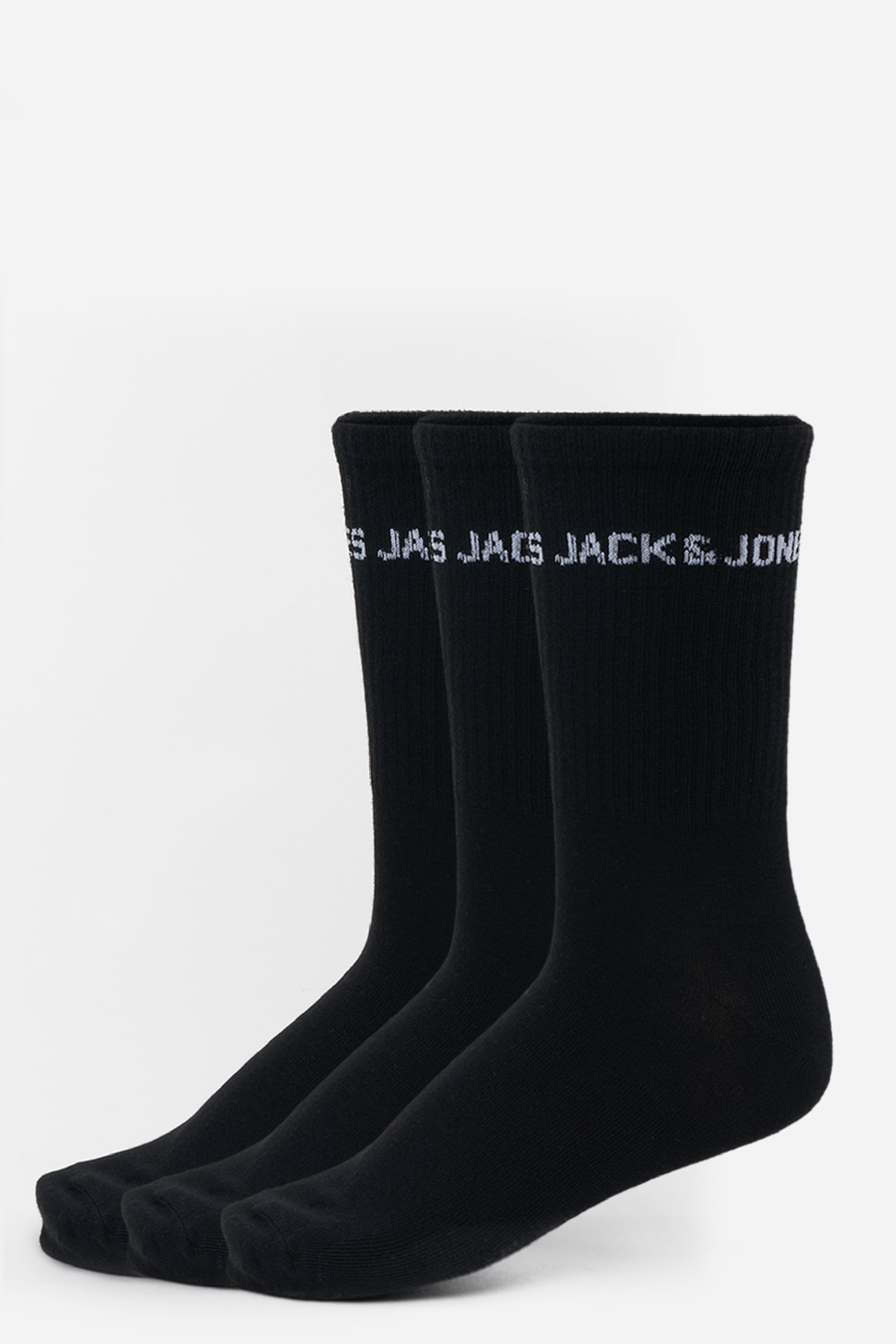 Jack & Jones 3P sokken melvin tennis zwart - 40-46