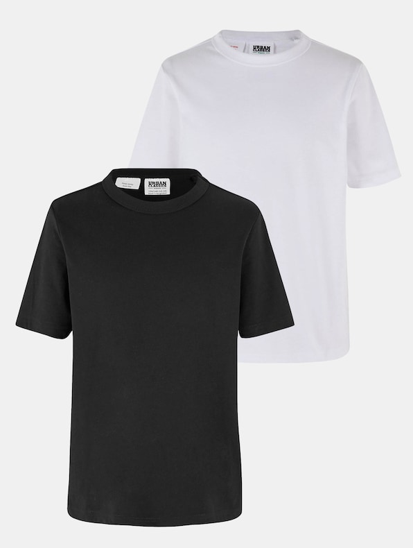 Urban Classics Boys Organic Basic 2-Pack T-Shirt-0