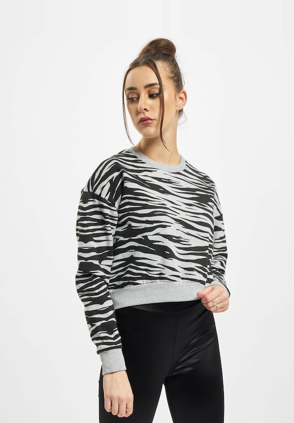 Ladies AOP Short Tiger Crew-1