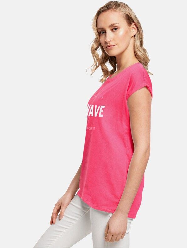 Ladies Summer - Life is a wave T-Shirt-1