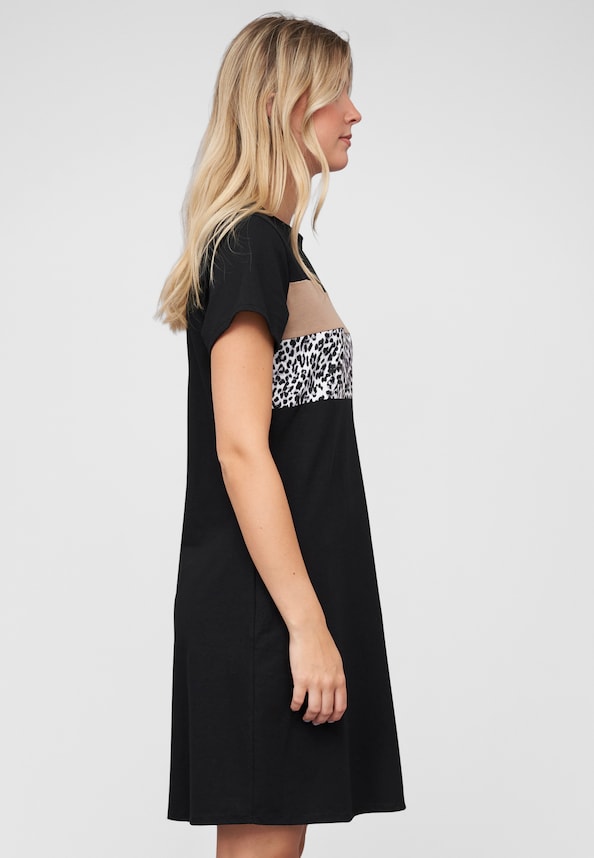 T-Shirt Dress Colorblock-3