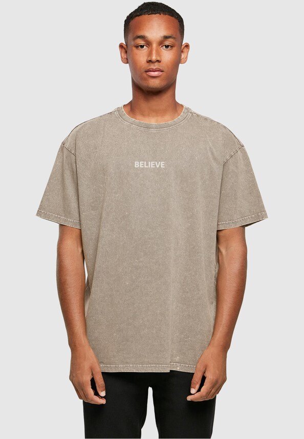 Believe Front Acid Washed Heavy Oversized Tee-0
