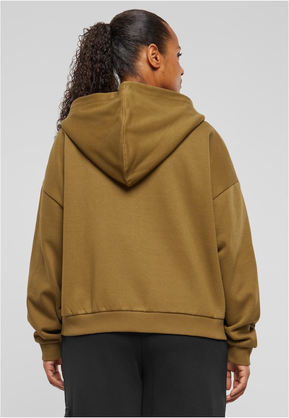 Ladies Boxy Zip Hoody-2