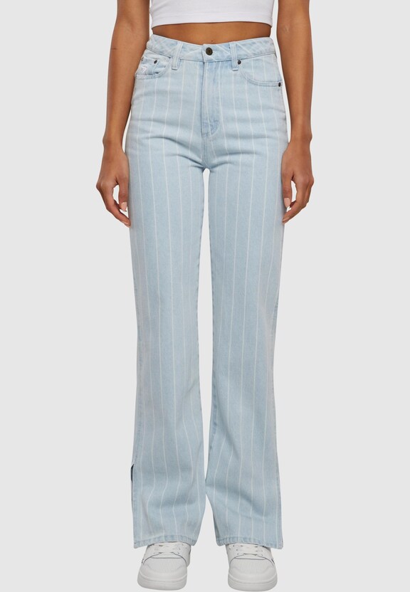 KW221-088-1 KK OG Pinstripe Slit Jeans-0