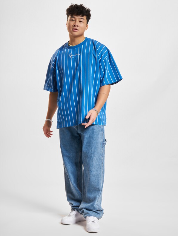 Small Signature Boxy Heavy Jersey Pinstripe -4