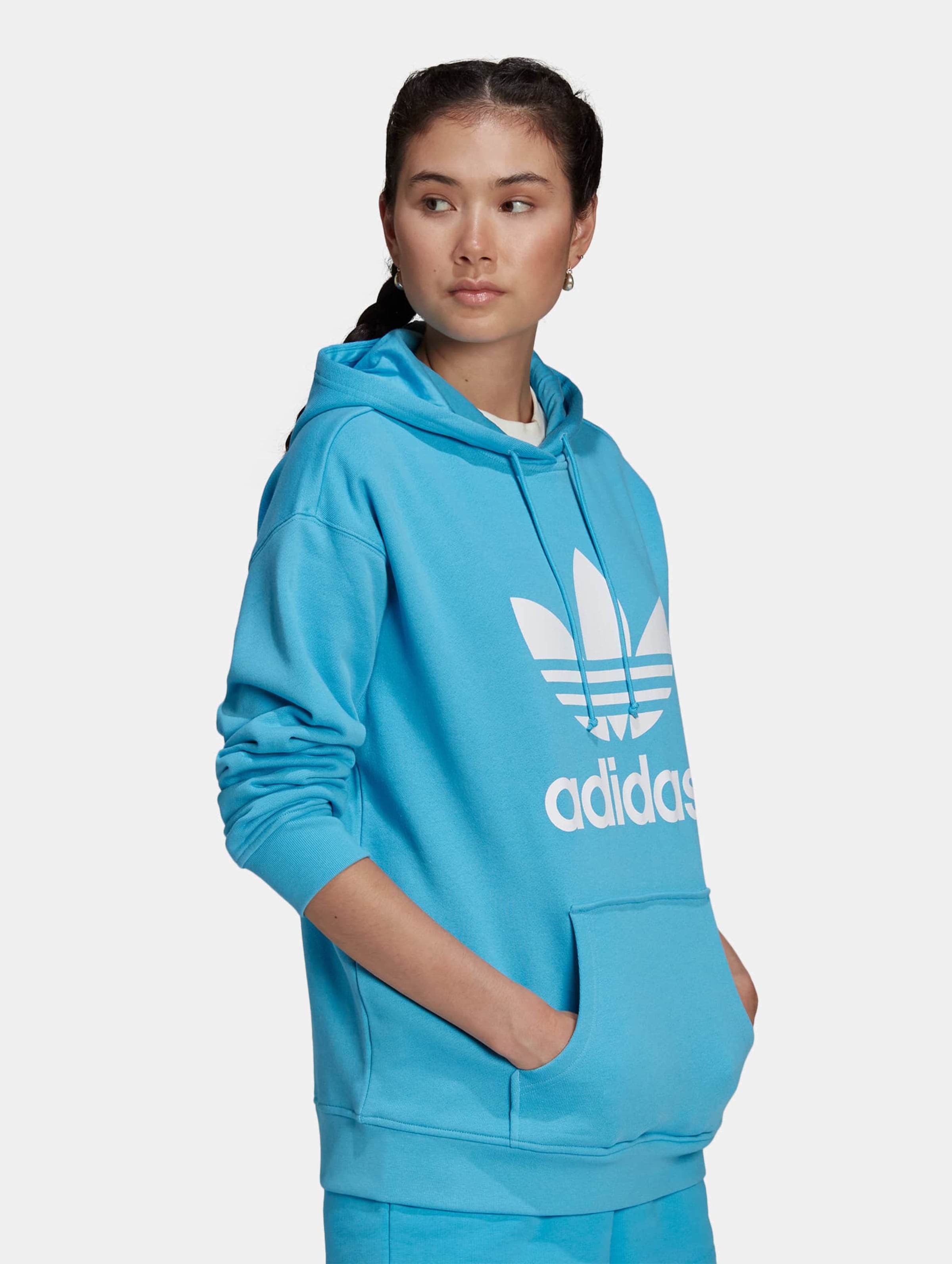 Adidas originals clearance hoodie trefoil