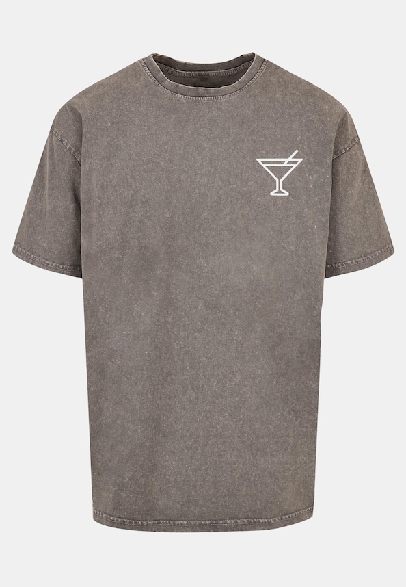 Summer - Cocktail Acid Washed Oversize Tee-4