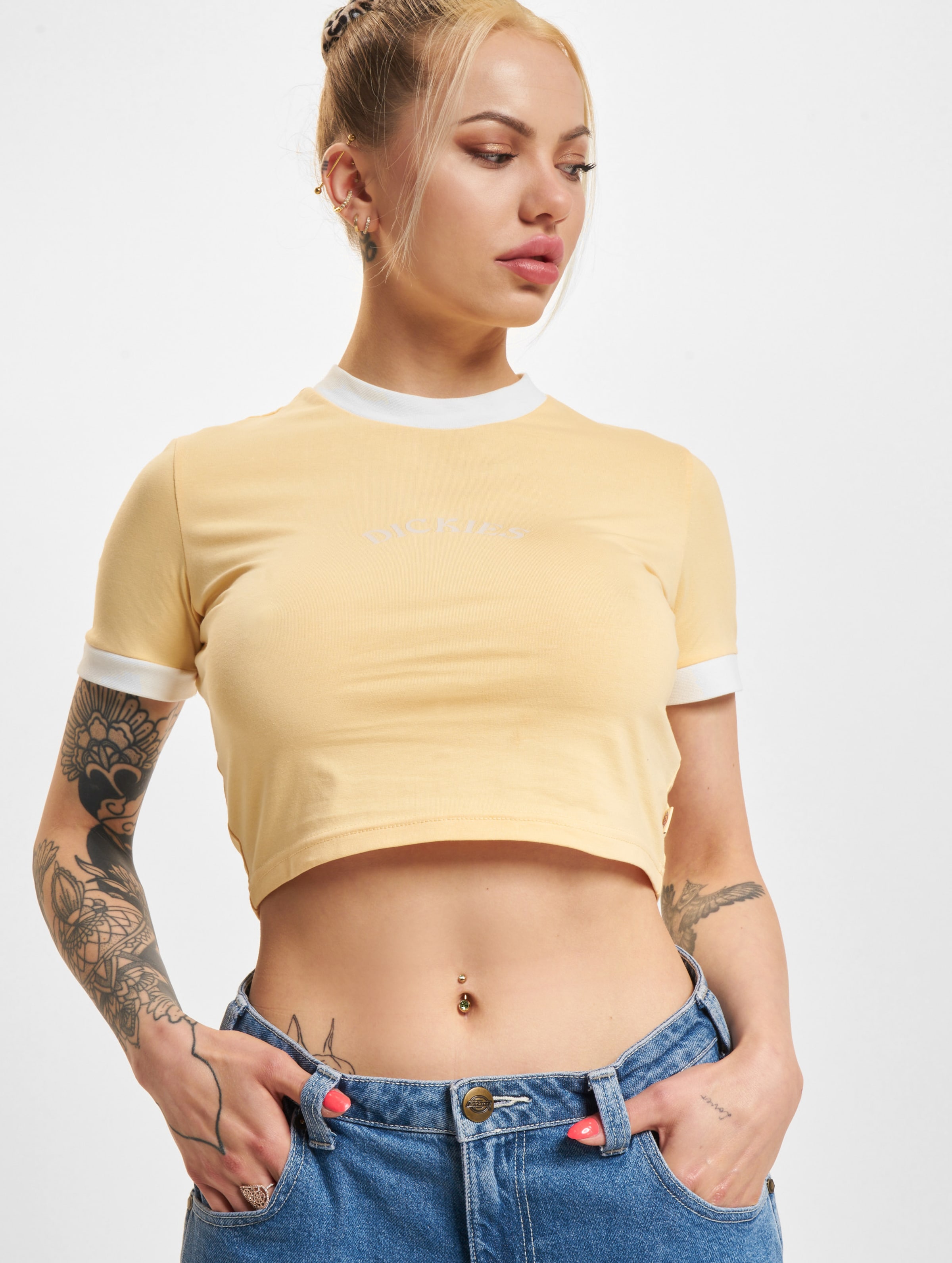 Dickies Warm Springs T-Shirt Frauen,Unisex op kleur geel, Maat M