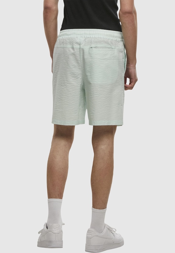 Basic Seersucker Shorts-1