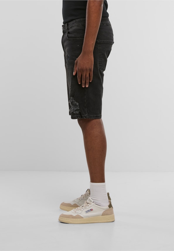 Leonardo Ripped Slim Fit Shorts-2