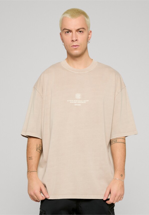 Baylor Oversized Tee Vintage Dark Stone-0