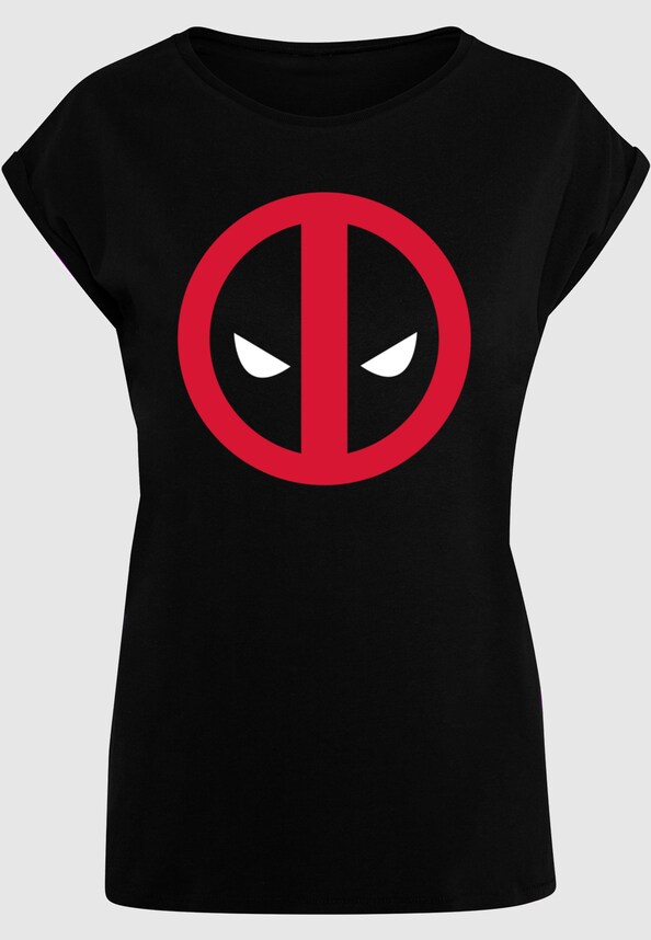Ladies Deadpool - Large Clean Logo T-Shirt-4