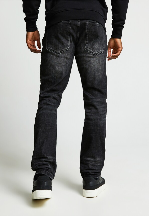 PACELLI LOOSE STACKED FIT DENIM JEANS-1