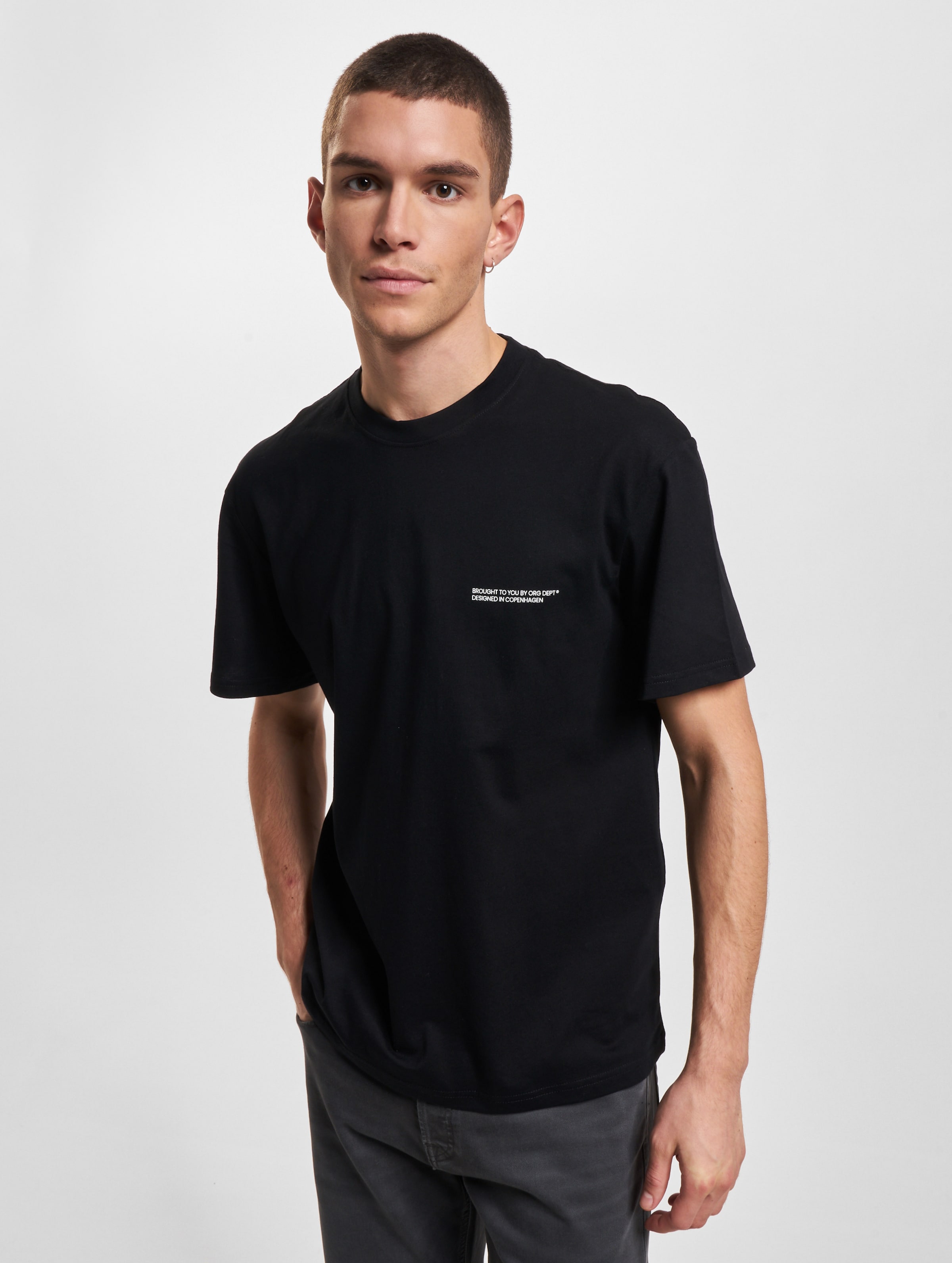 Jack & Jones Vesterbro Back T-Shirts Crew Neck Mannen op kleur zwart, Maat S