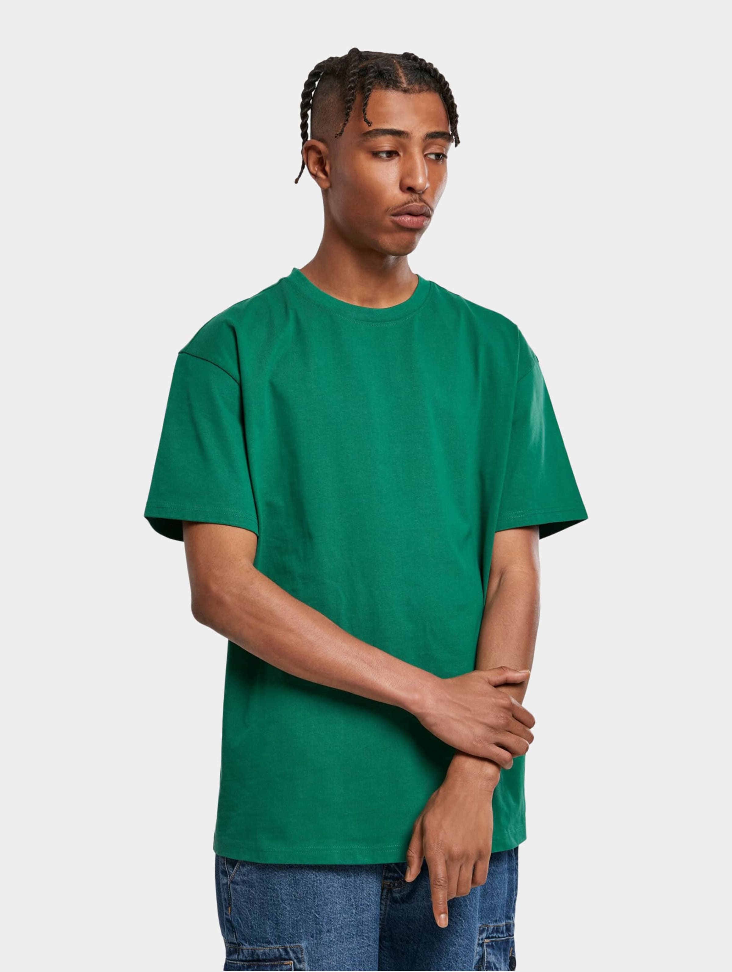 Urban Classics Heren Tshirt -4XL- Heavy Oversized Groen
