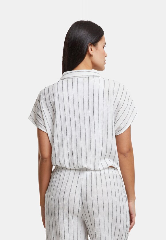 Ladies Structured Striped Tied-1