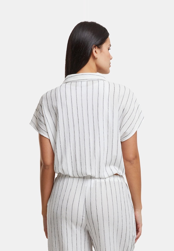 Ladies Structured Striped Tied-1