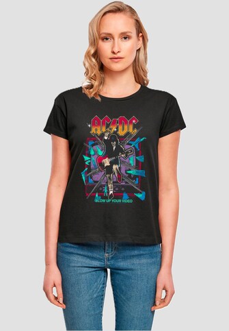 Ladies ACDC - Blow Up Your Video Jump Box Tee