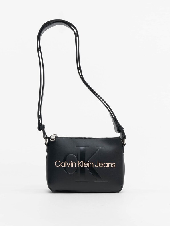 Calvin Klein Jeans SCULPTED SHOULDER BAG MONO - Handbag - fashion  black/black 