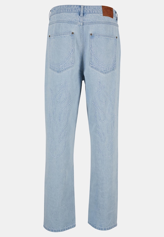 Five Pocket Flames Denim-4