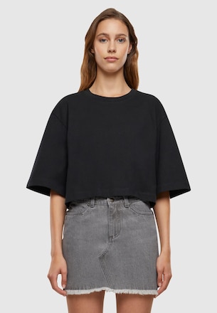 Ladies Heavy Organic Oversized Cropped 