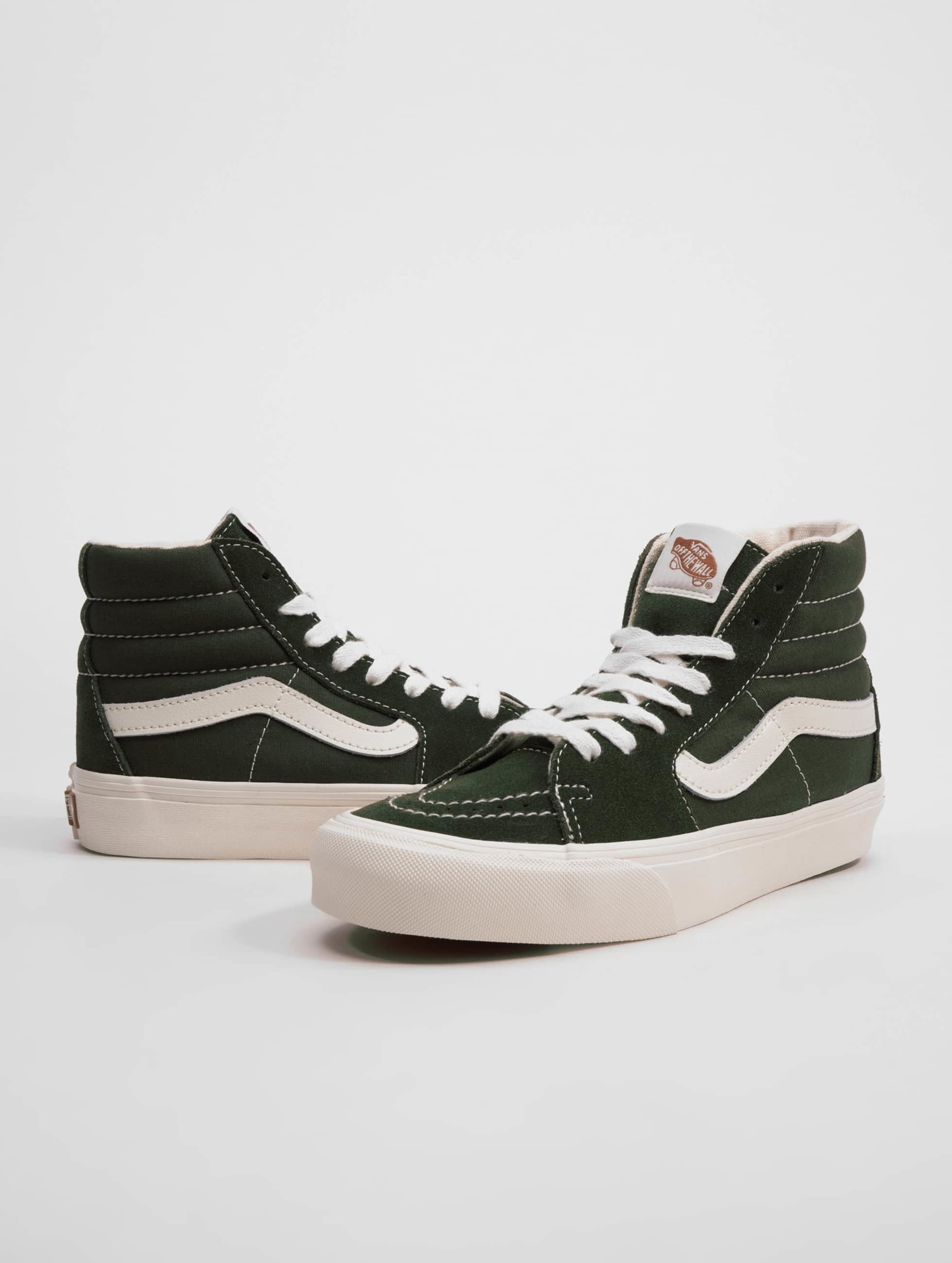 Forest green cheap high top vans