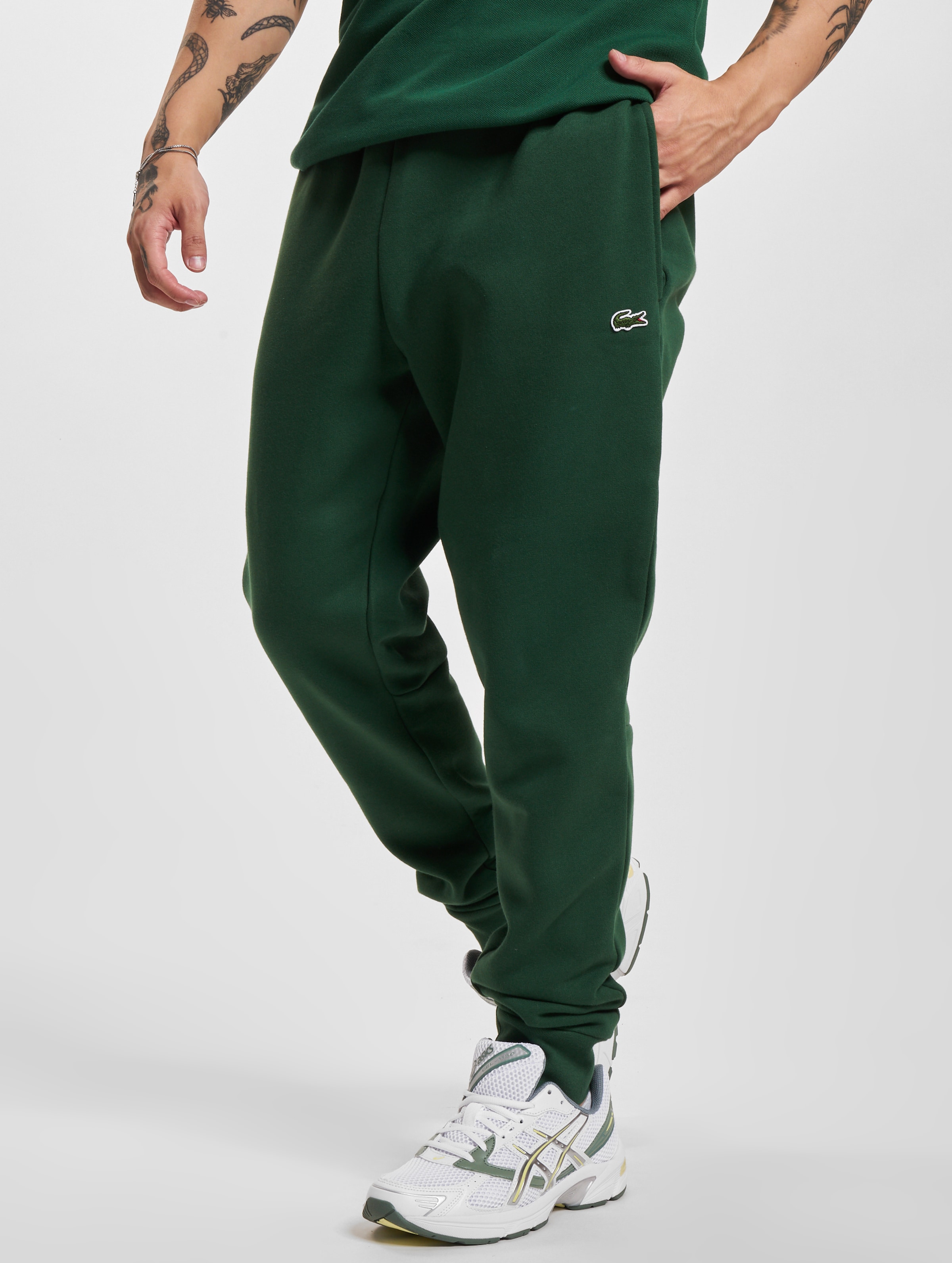 Green lacoste joggers hotsell