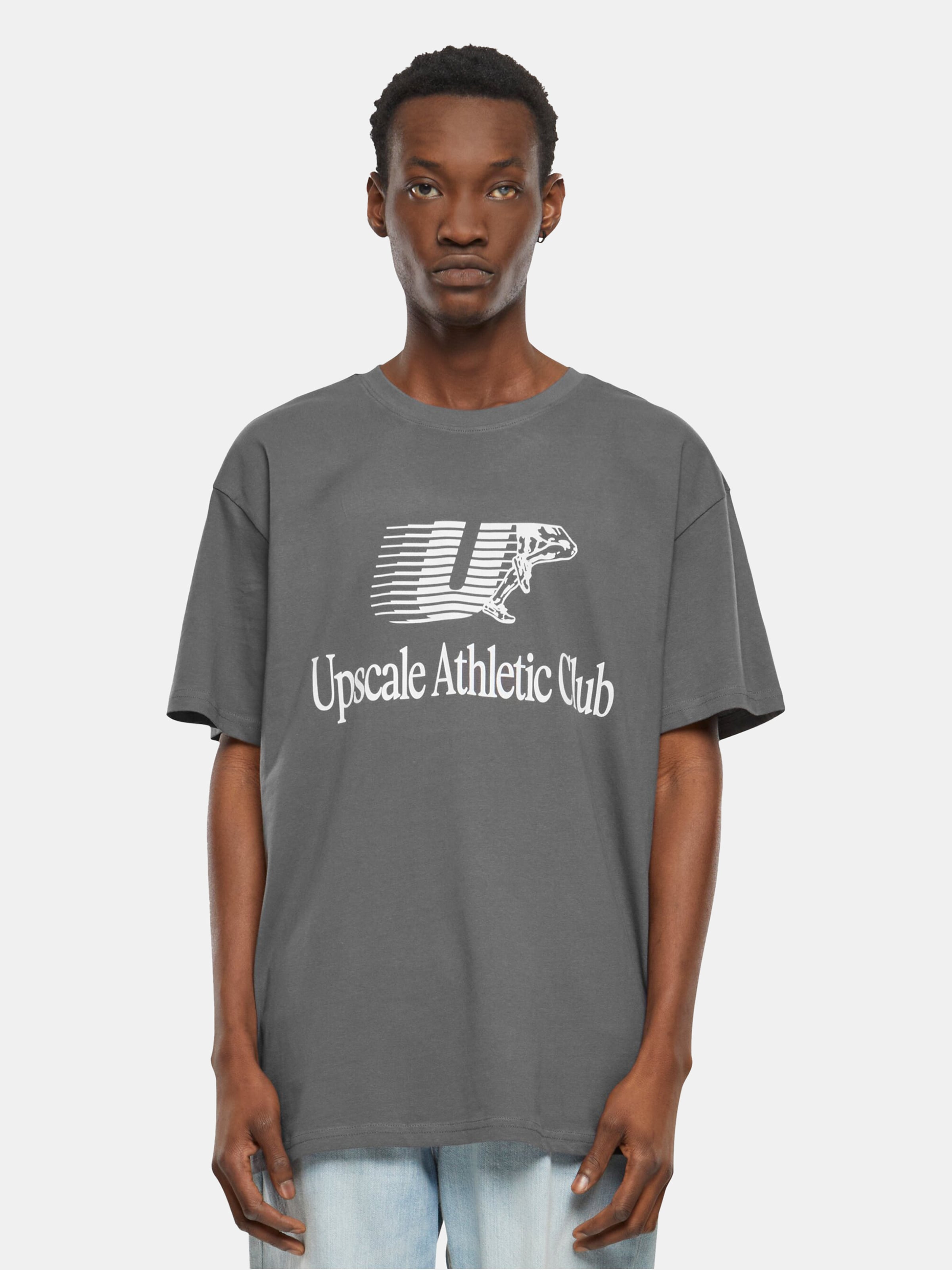 Mister Tee Upscale Athletic Club Heavy Oversize T-Shirts Männer,Unisex op kleur grijs, Maat L