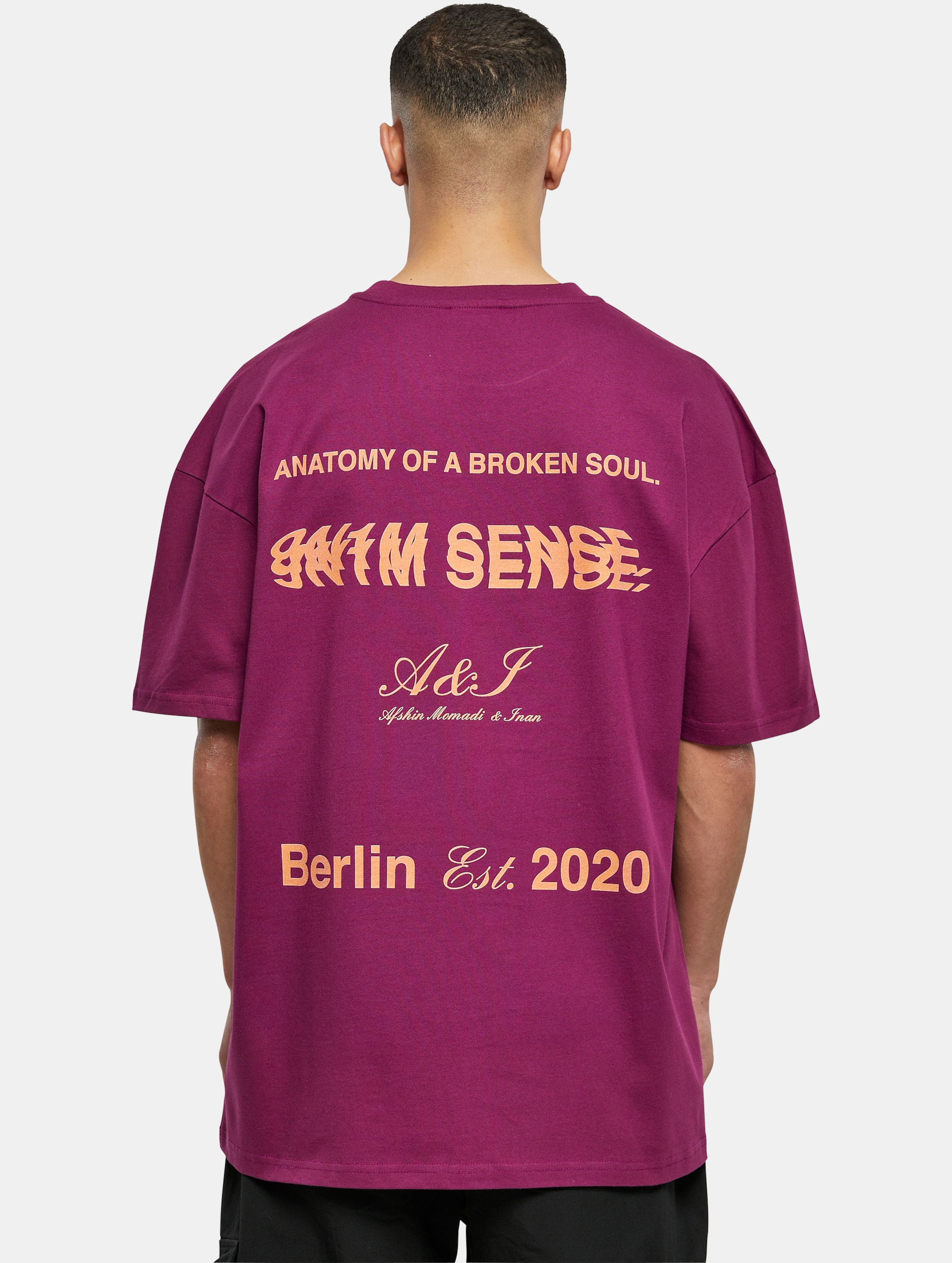 9N1M SENSE ANATOMY 2 T-Shirt Männer,Unisex op kleur violet, Maat S