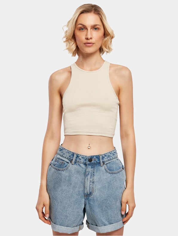Ladies Cropped Rib-2