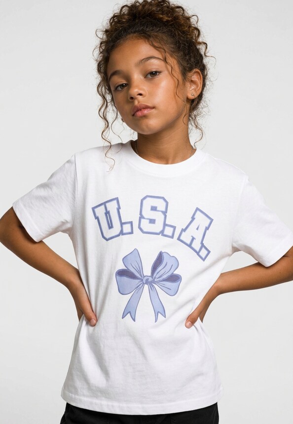 2 Pack - kurzarm - USA Bow & Girls Club-2
