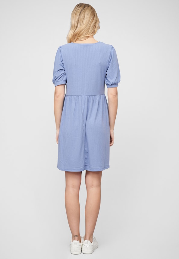 VILAKES V-NECK 2/4 DRESS-1