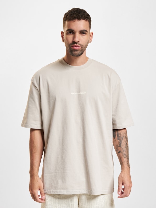 PEGADOR Colne Logo Oversized T-Shirts-2