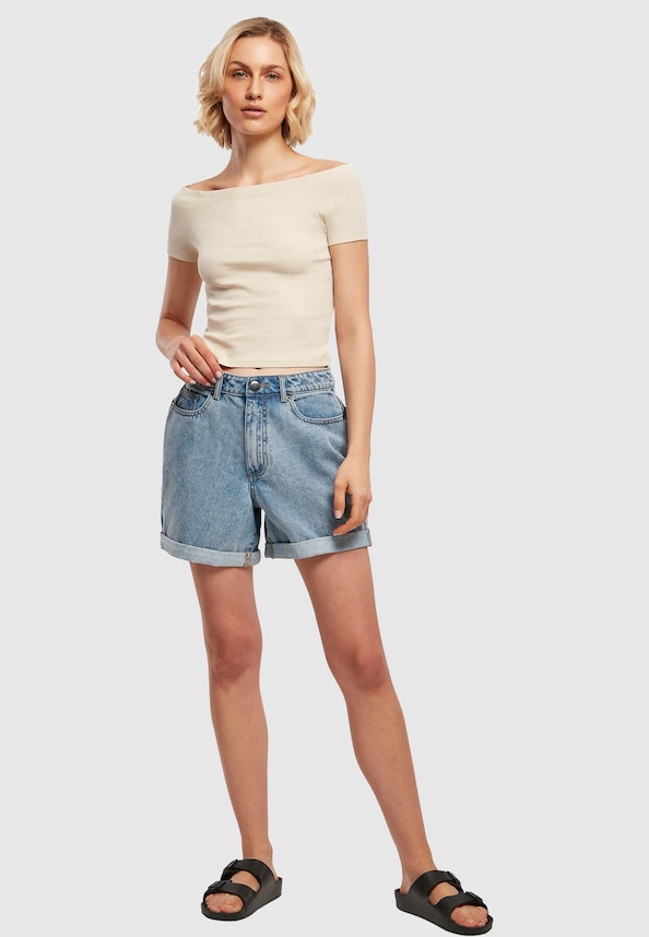 Ladies Off Shoulder Rib-3