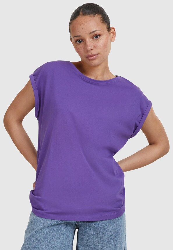 Ladies Extended Shoulder Tee-0