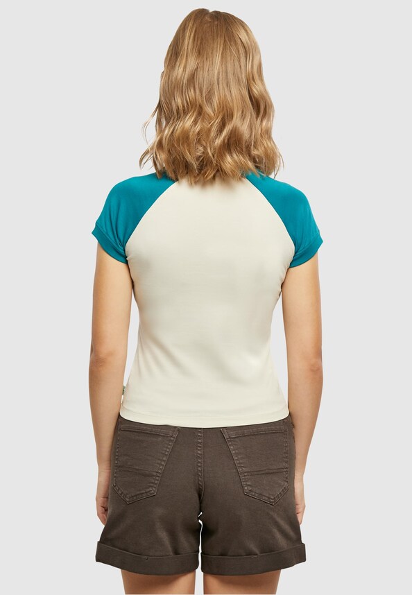 Ladies Organic Stretch Short Retro Baseball-1