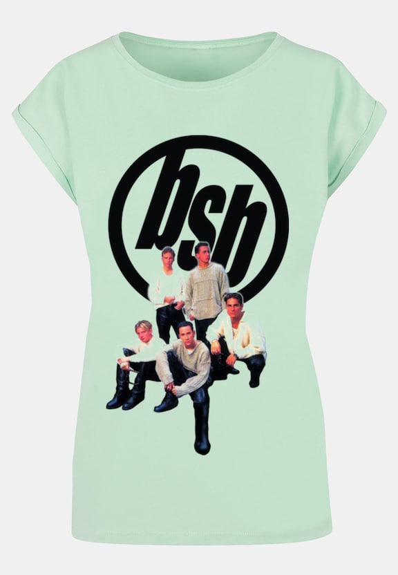 Ladies Backstreet Boys - Vintage Logo Extended Shoulder -0