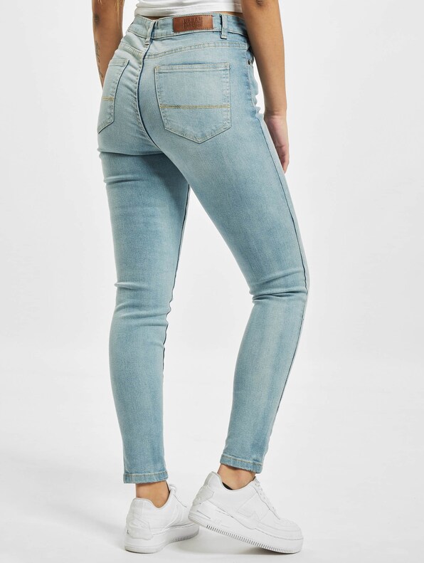 Ladies High Waist Skinny Jeans-1