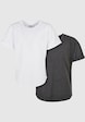 Urban Classics Boys Long Shaped Turnup 2-Pack T-Shirt-0